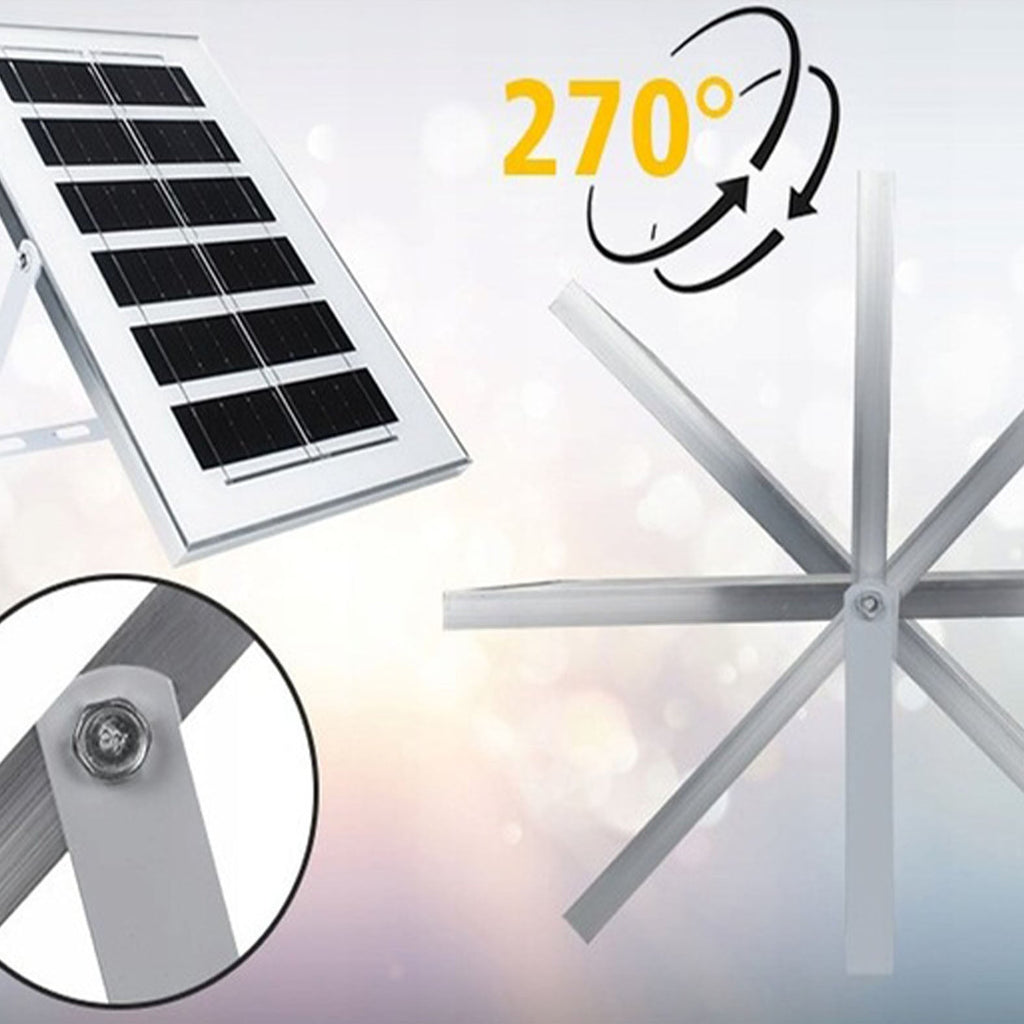 Мощна соларна лампа, сензор за здрач, дистанционно управление, Vögler Professional 2500W