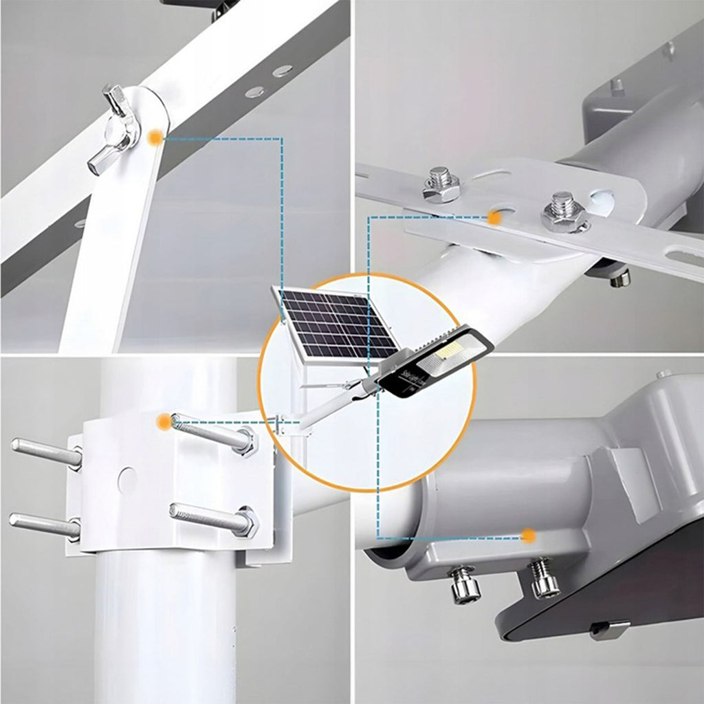 Мощна соларна лампа, сензор за здрач, дистанционно управление, Vögler Professional 1000W
