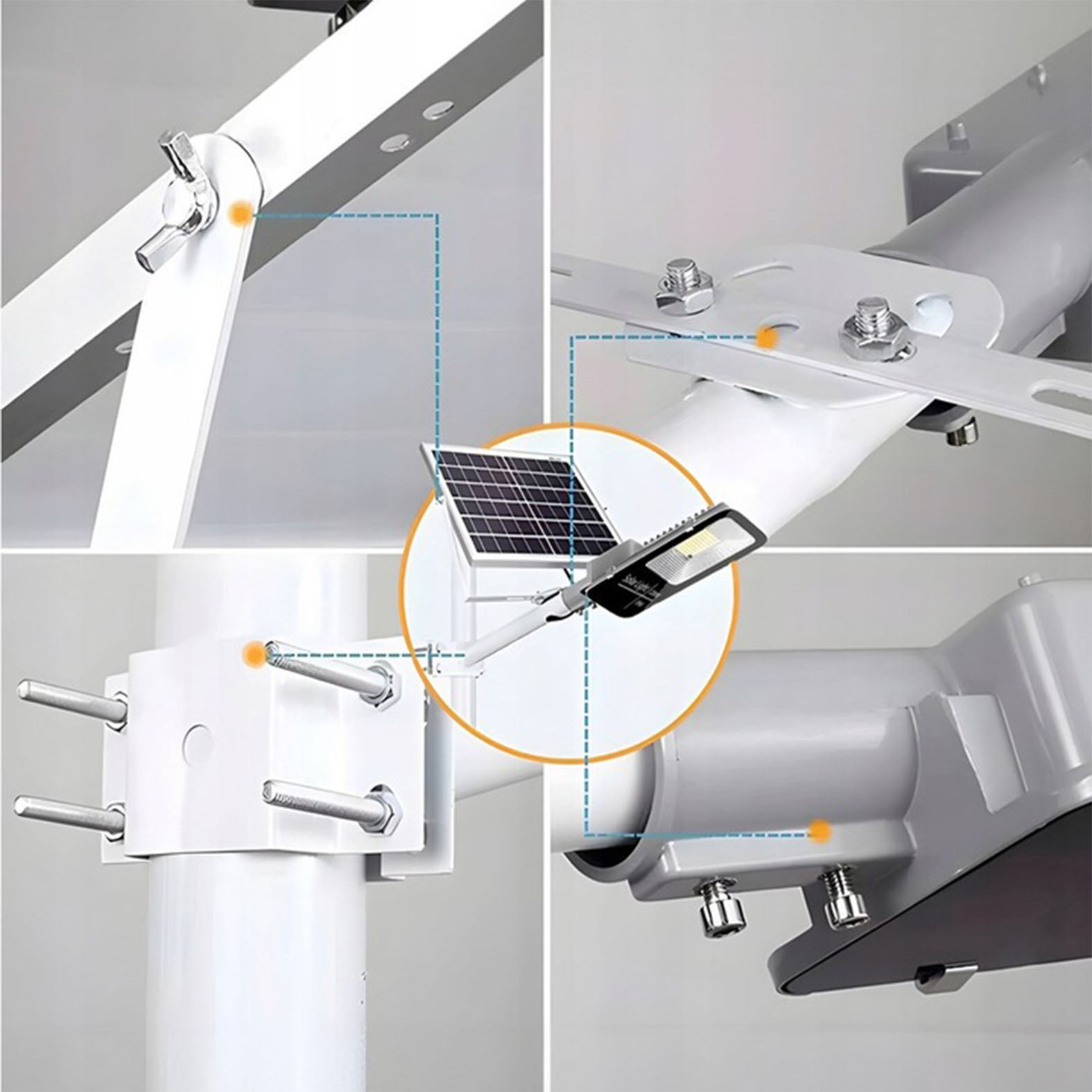 Мощна соларна лампа, сензор за здрач, дистанционно управление, Vögler Professional 600W